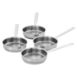 4-pc, 18/10 Stainless Steel, Mini Fry Pan Set