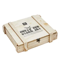 12-pc, 18/10 Stainless Steel Steak Dinner Stainless Steel Steak Knife Set In Wood Presentation Box