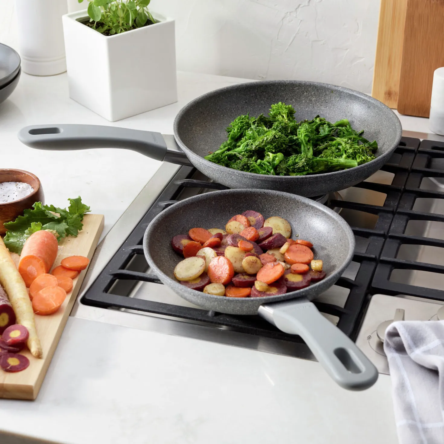 2-pc, Aluminum, Non-stick, Frying Pan Set