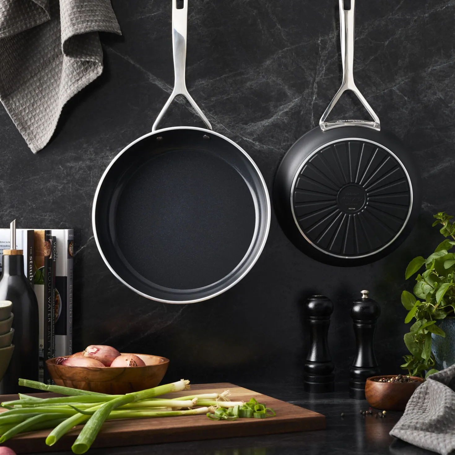 2-pc, Aluminum, Non-stick, Frying Pan Set