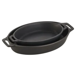 2-pc, Baking Dish Set, black matte