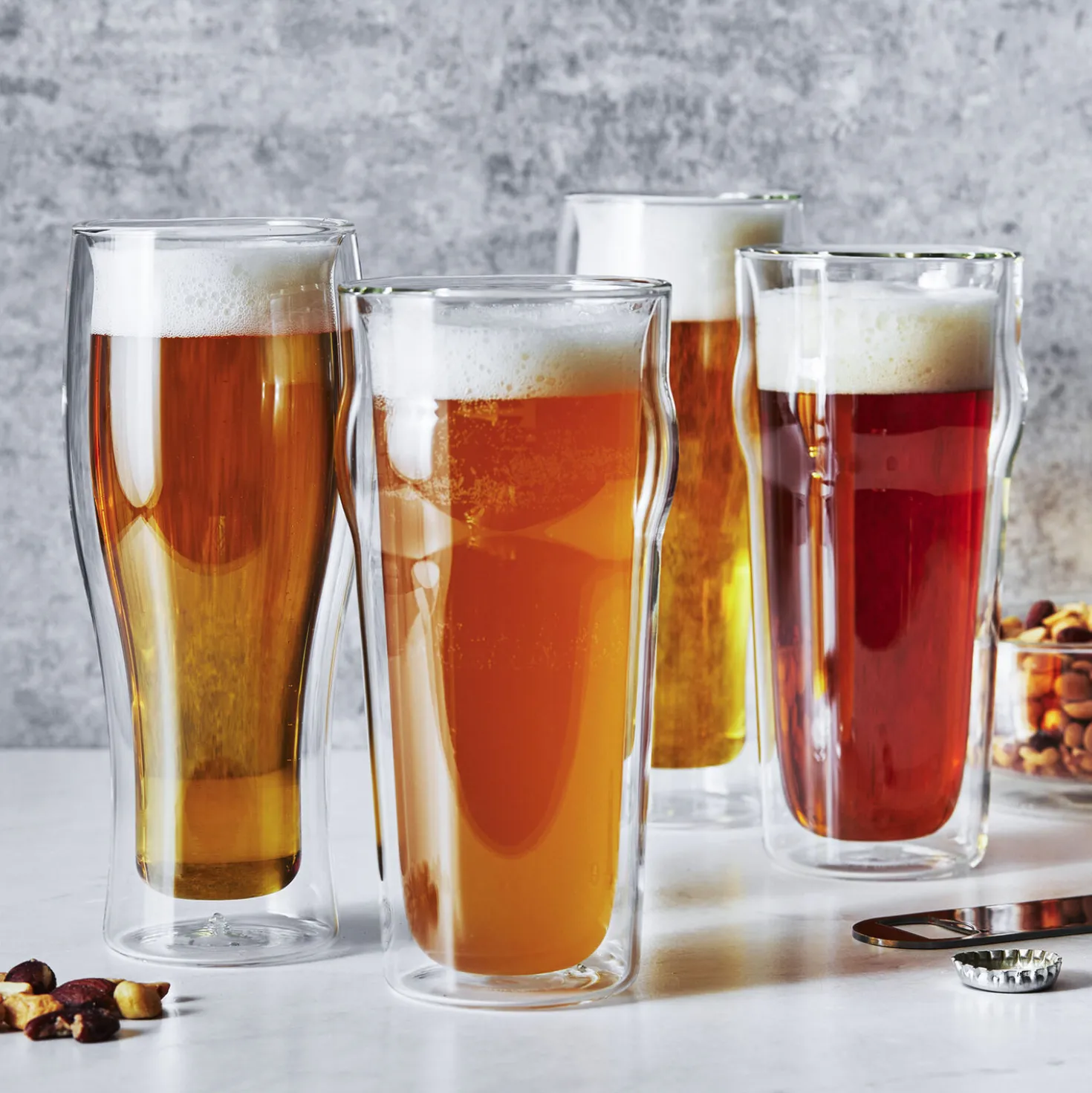 4-pc, Beer Glass Set