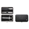 3-pc, Black Matte, Leather, Frame Case