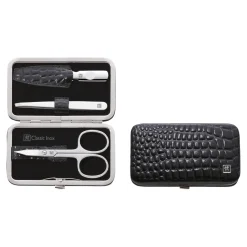 3-pc, Black Matte, Leather, Frame Case