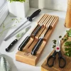 7-pc, Block Set with Beechwood In-Drawer Knife Tray, natural