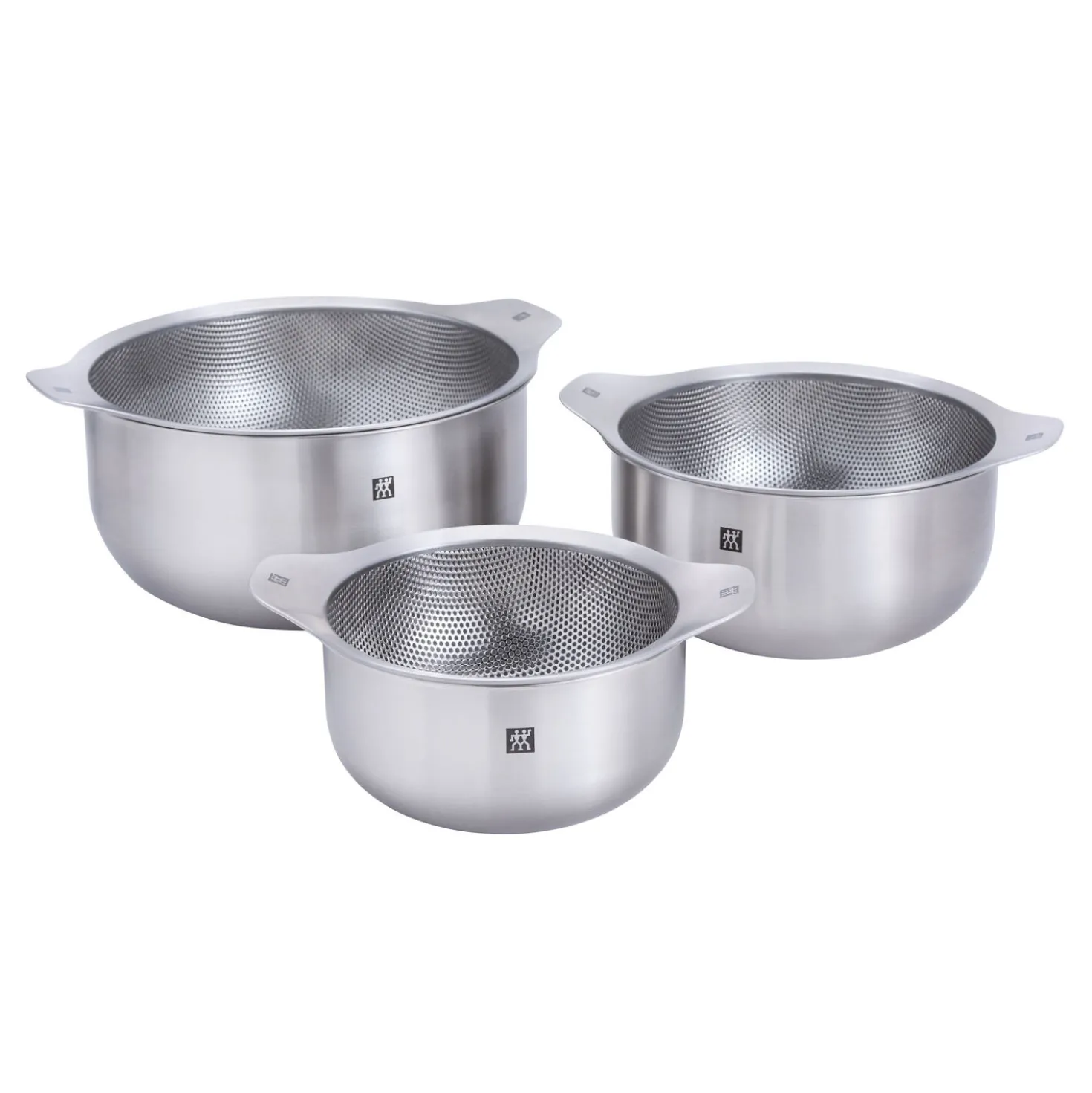6-pc, Bowl and Strainer Set, silver