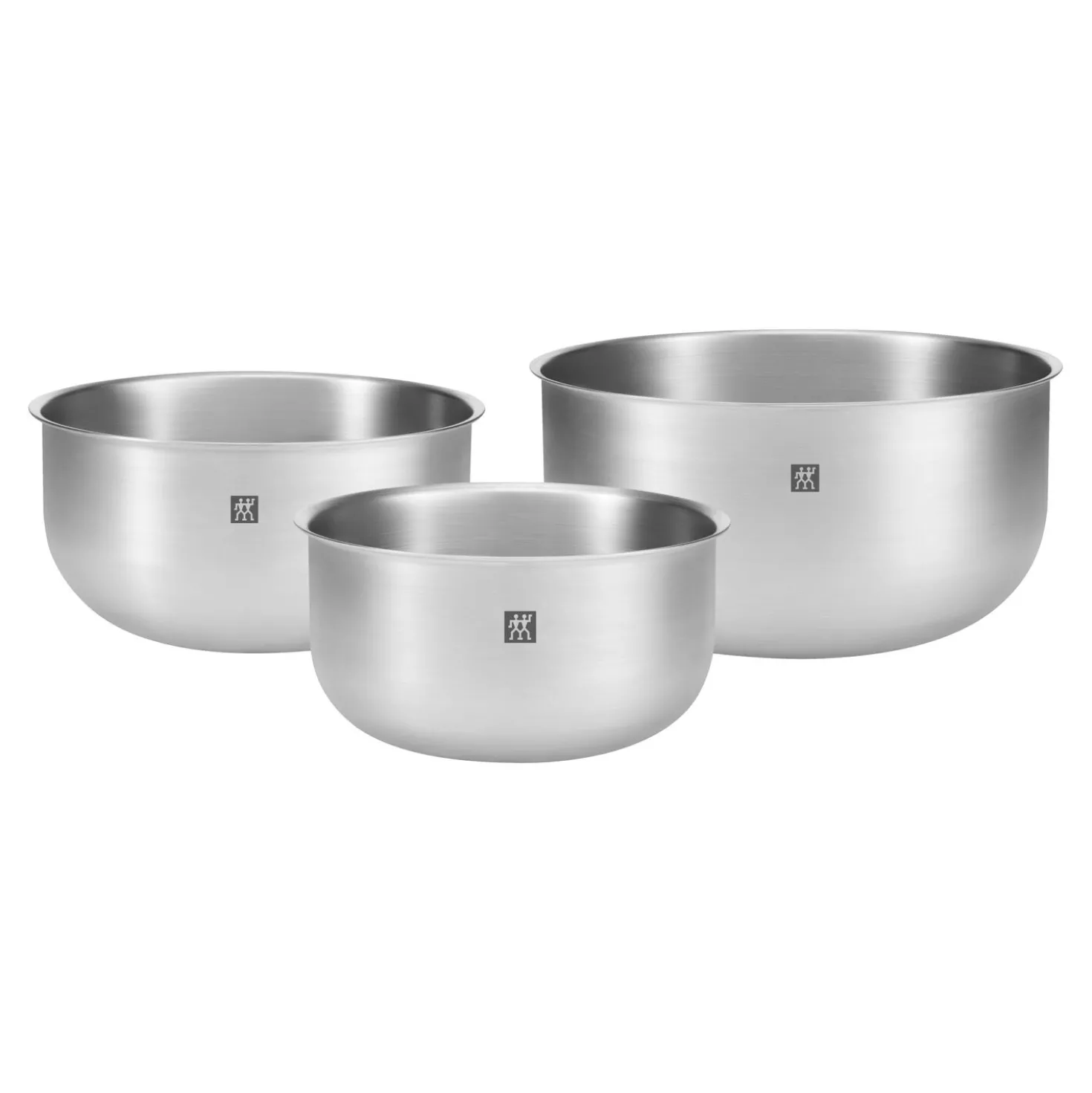 3-pc, Bowl set, silver