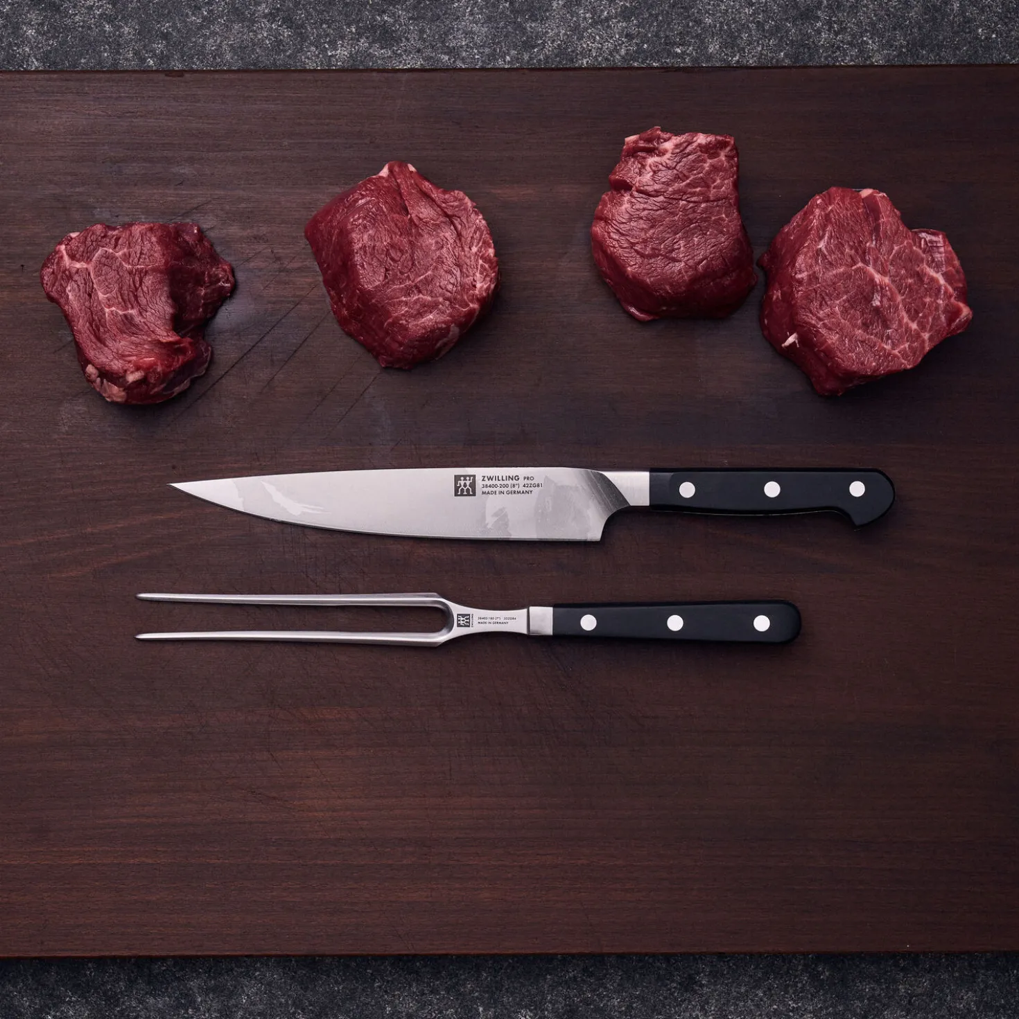 2-pc, Carving Knife And Fork Set
