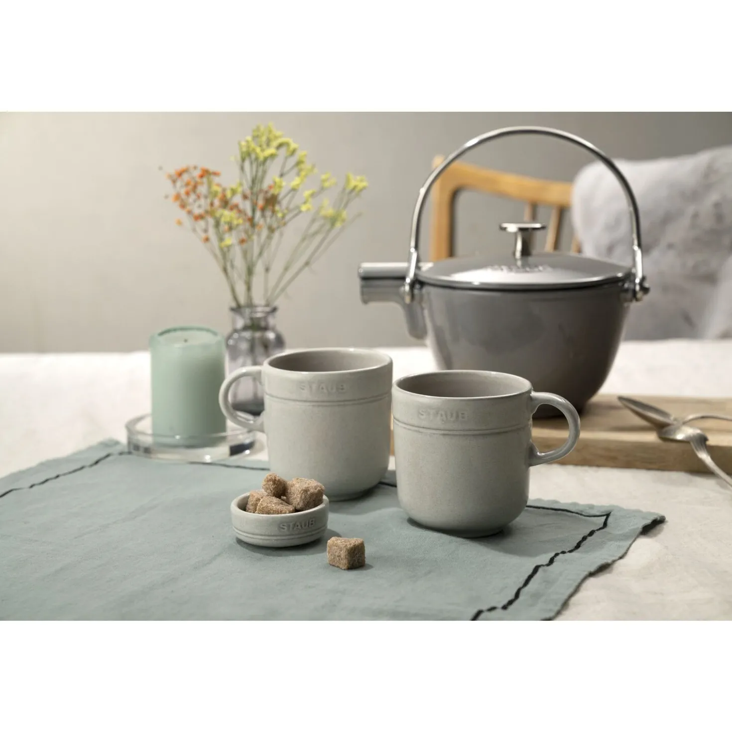 4-pc, Condiment dish set, white truffle