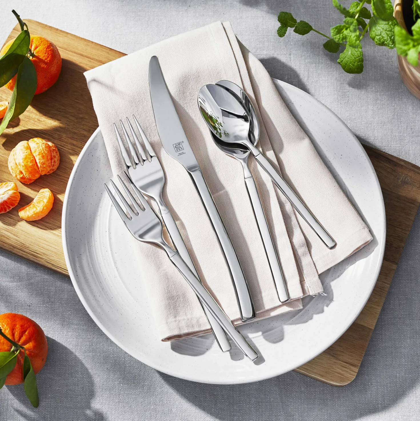 45-pc Flatware Set, 18/10 Stainless Steel