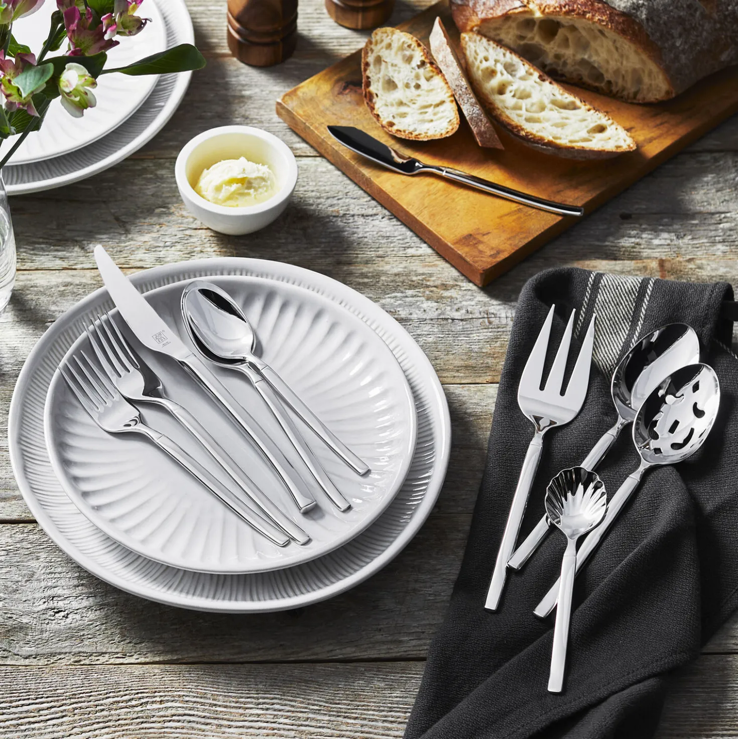 45-pc Flatware Set, 18/10 Stainless Steel