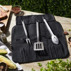 4-pc Grill Tool Set, Stainless Steel