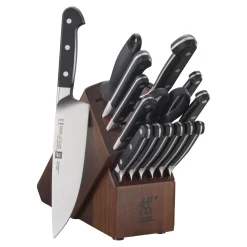 16-pc, Knife block set, acacia
