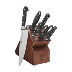 7-pc, Knife block set, acacia
