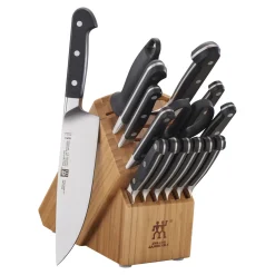 16-pc, Knife block set, bamboo