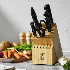 7-pc, Knife Block Set, bamboo