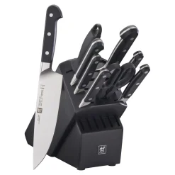 10-pc, Knife block set, black matte