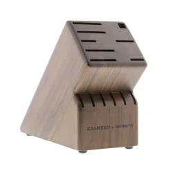 7-pc, Knife block set, brown