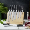 10-pc, Knife block set, brown