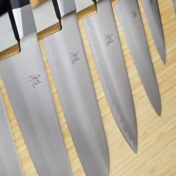 10-pc, Knife block set, brown