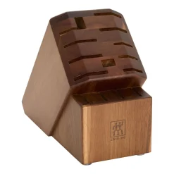8-pc, Knife block set, brown