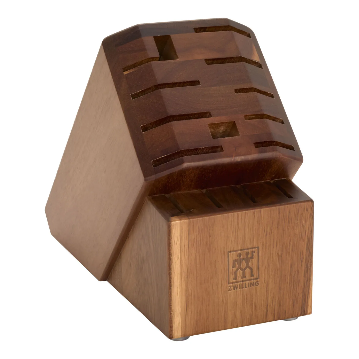 8-pc, Knife block set, brown