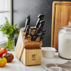 7-pc, Knife block set, natural