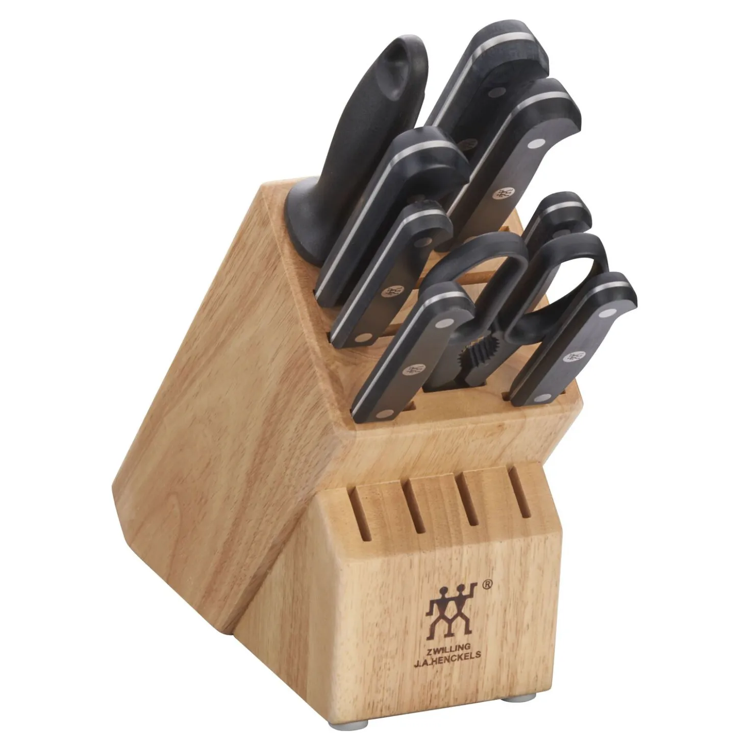 10-pc, Knife block set, natural