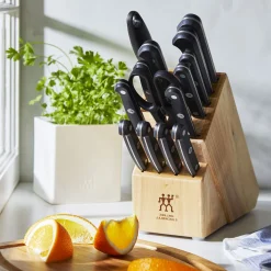 14-pc, Knife block set, natural