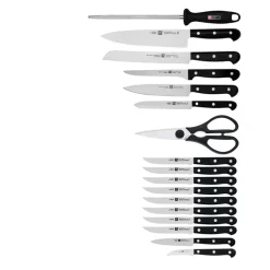 18-pc, Knife block set, natural