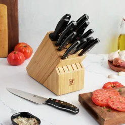 11-pc, Knife block set, natural