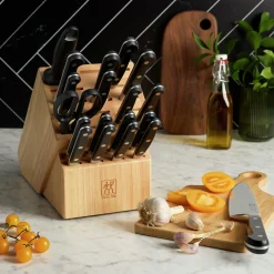 20-pc, Knife block set, natural