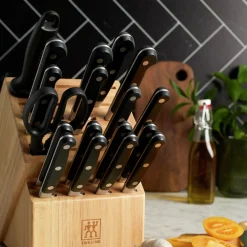 20-pc, Knife block set, natural