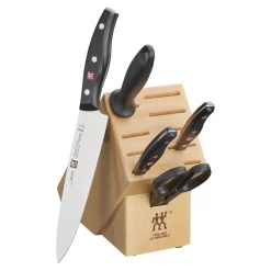 6-pc, Knife block set, natural