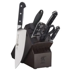 7-pc, Knife block set, walnut