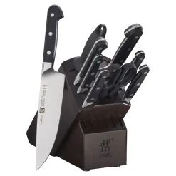 10-pc, Knife block set, walnut
