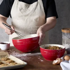 2-pc, Large Mixing Bowl Set, cherry