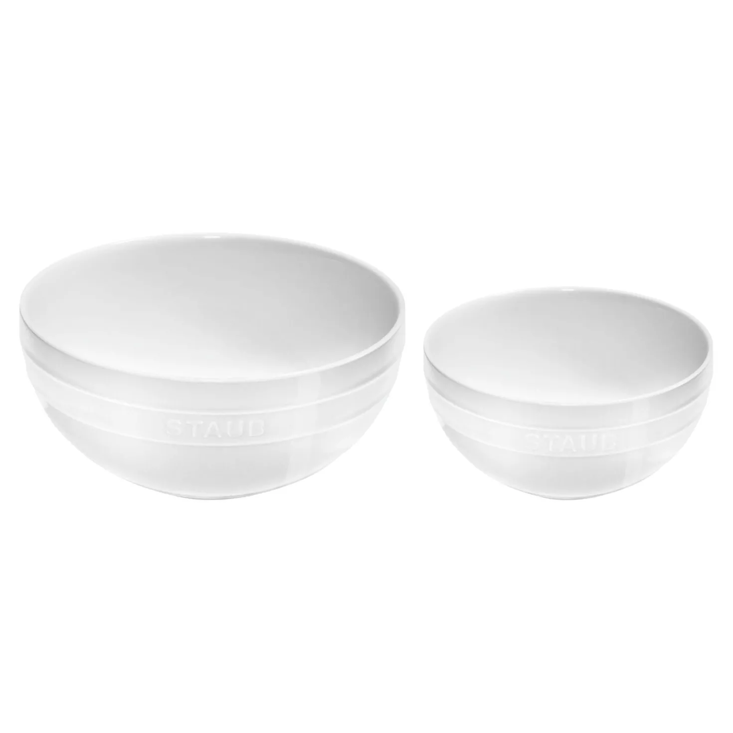 2-pc, Large Mixing Bowl Set, white
