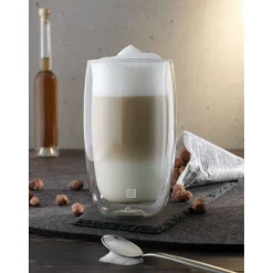 2-pc, Latte Glass Set