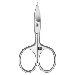 3-pc, Leather Manicure Pedicure Set With Combination Nail Scissors, Brown