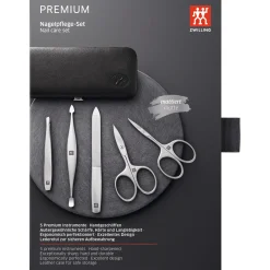 5-pc, Manicure Pedicure Set With Nail Scissors