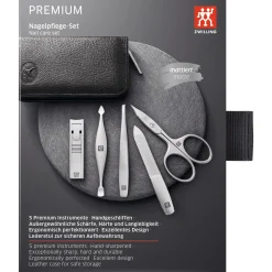 5-pc, Manicure Pedicure Set With Compact Nail Clippers