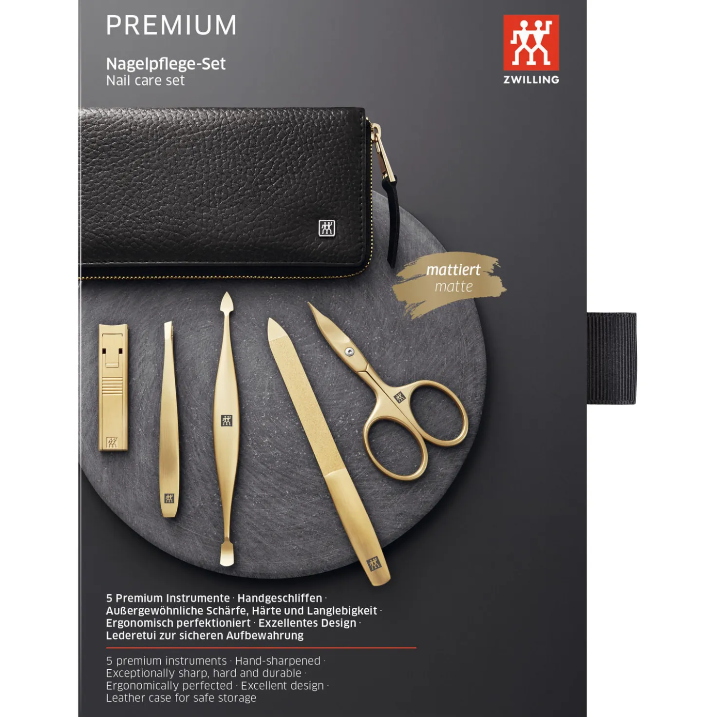 5-pc, Manicure Pedicure Set With Compact Nail Clippers