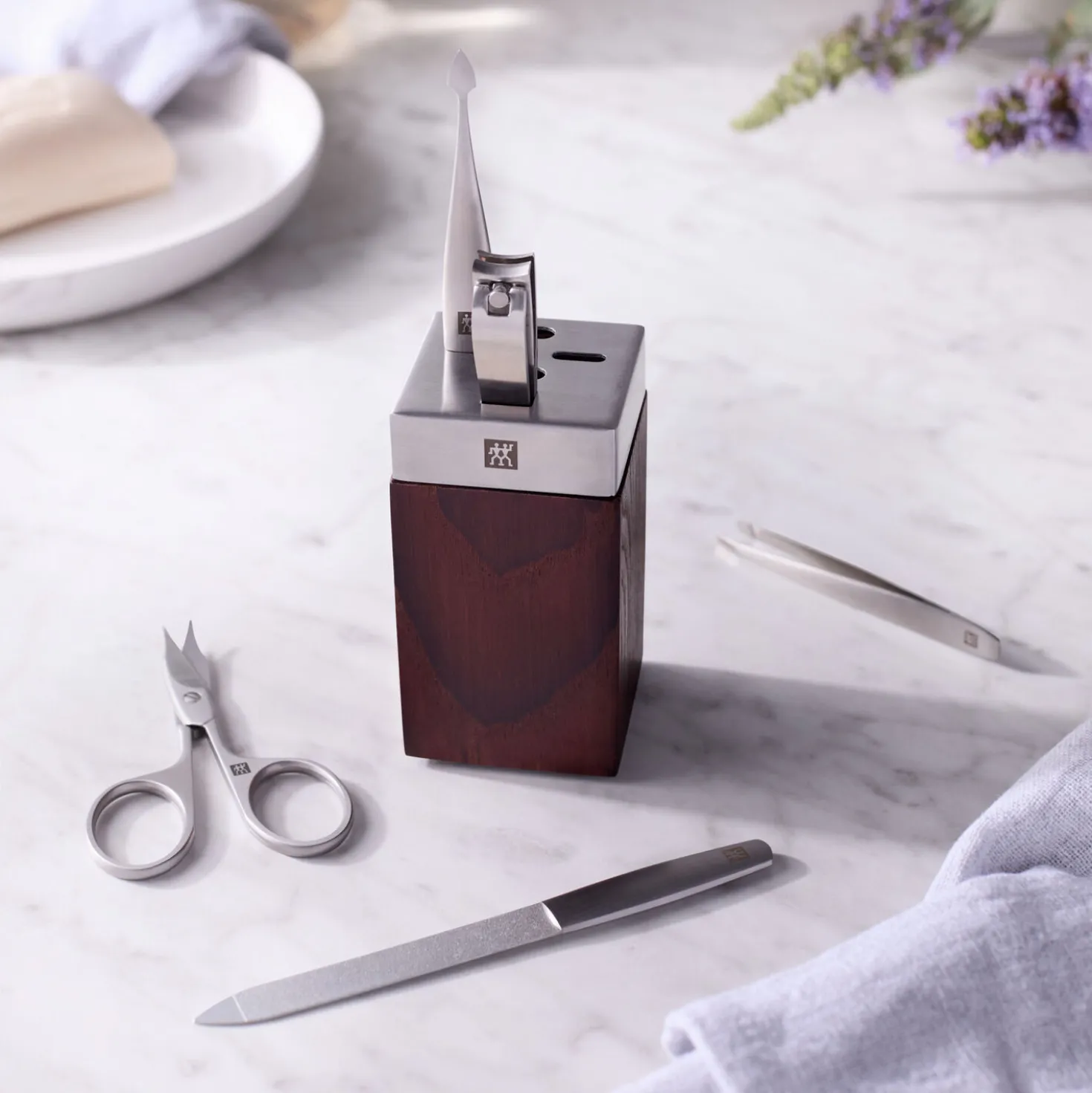 6-pc Manicure Station, 18/10 Stainless Steel