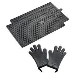3-pc Mat And Gloves Set, Silicone