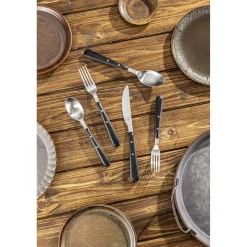 20-pc, Matte, Flatware Set, Black Matte