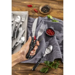 20-pc, Matte, Flatware Set, Black Matte