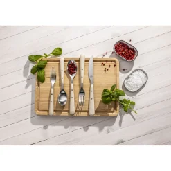 20-pc, Matte, Flatware Set, Cream