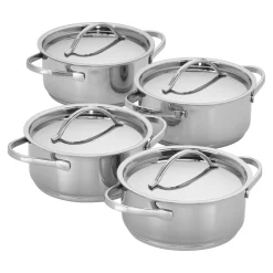 4-pc Mini Dutch Oven Set , 18/10 Stainless Steel