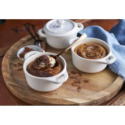 3-pc, Mini Round Dutch Oven Set, white